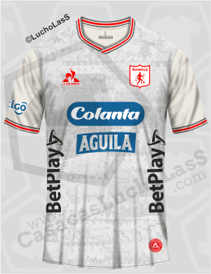 camiseta-AMERICA-DE-CALI-2023-I-Lecoq-sportif-away-Casacas-LuchoLasS