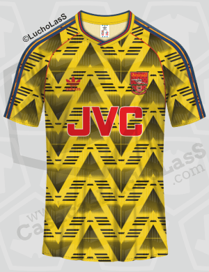 camiseta-ARSENAL-FC-1991-92-adidas-away-Casacas-LuchoLasS